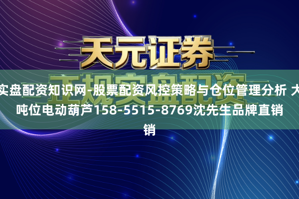 实盘配资知识网-股票配资风控策略与仓位管理分析 大吨位电动葫芦158-5515-8769沈先生品牌直销